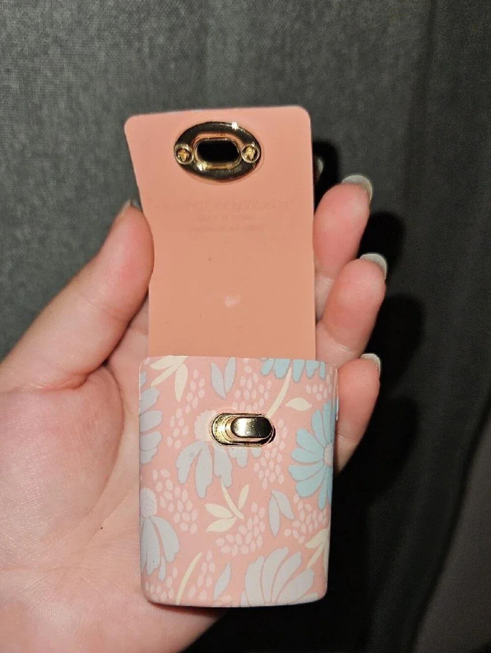 Pink Floral Mini Pocket Back Holder